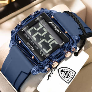 Poedagar E123 New Fashion Men Digital Sports Watch LED Display 50M Waterproof Multifunction <b>Electronic</b> Wristwatch Silicone Reloj - Product Image 1
