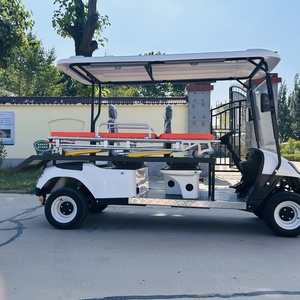 Carrello da Golf Elettrico Personalizzato per il Mercato Africano Francopone della Guinea con Barella Medica - Product Image 3