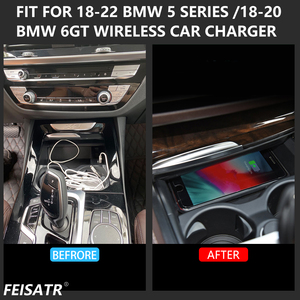 Caricatore <span class=keywords><strong>elettrico</strong></span> Wireless per auto per <span class=keywords><strong>BMW</strong></span> serie 22/18 20 caricabatteria veloce per telefono - Product Image 3