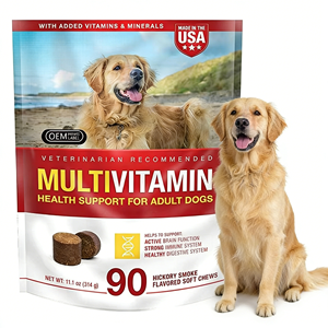 OEM/ODM Soft <strong>Chew</strong> Dog Multivitamin with Glucosamine Chondroitin Vitamin and Cranberry Powder for Skin and Hip Joint Health - Product Image 1