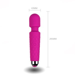 女性用10段階防水シリコン製セックス玩具ワンドバイブレーター＆マッサージャー - Product Image 5