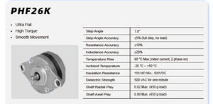 Motore Passo-Passo Ultra Piatto PrimoPal 1.8 Gradi 1.2~3.2N.cm Motore Ibrido a Forma di Pancake per Telecamera di Sicurezza - Product Image 4