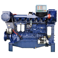Moteur diesel marin de bateau de pêche de 250hp 350hp 400hp Weichai Boat avec la boîte de vitesse