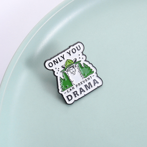 Broche de <span class=keywords><strong>Llama</strong></span> con la Frase 'Solo Tú Puedes Evitar el Drama', Pin de Esmalte, Humor, Satira, Broches de <span class=keywords><strong>Llama</strong></span>, Insignia para Bolsa o Solapa, Joyería, Regalo para Amigos - Product Image 2