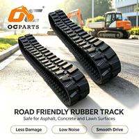 Rantai Karet/Crawler Karet untuk Mini Excavator, Mesin Pertanian, Konstruksi, dan Panen Pertanian