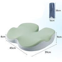 Coussins de chaise de bureau coussin de siège de voiture antidérapant sciatique et dos coccyx soulagement de la douleur coussin de chaise oreiller de fesses en mousse à mémoire