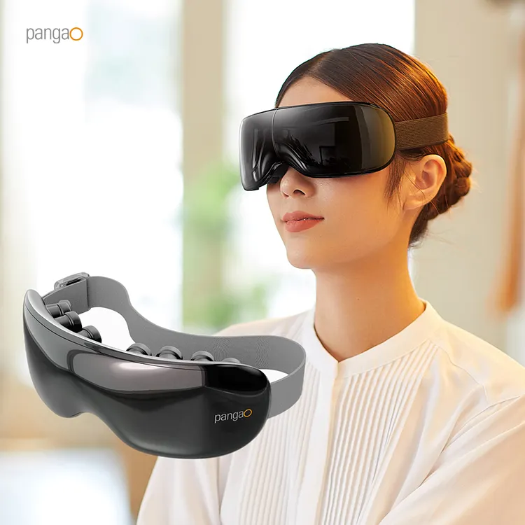 Eyeology Intelligent Smart Portable Folding Professional Electric Vibration Relax Music Visible Eye Care Massager Mask Equipment