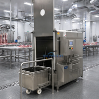Machine de nettoyage de bacs à déchets haute performance, chariot à viande, machine de lavage de conteneurs Euro Bin pour la transformation de la viande