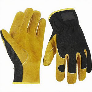 Custom Logo Leather Work Safety <b>Gloves</b> <b>Knit</b> Cuff Anti-Slip Breathable General Purpose Garden Repair <b>Gloves</b> Work Gear - Product Image 3
