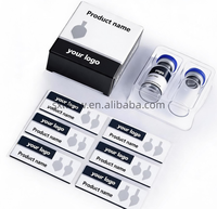 Étiquettes personnalisées pour flacons en PP PET avec feuille d'argent holographique de 2 ml, 3 ml et 10 ml