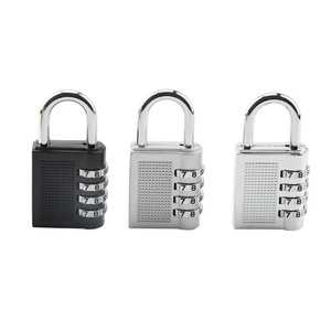 Combination <b>Padlock</b> 4 Digit Zinc Alloy Resettable Lock For Luggage Gym Locker Anti Theft HB04 - Product Image 2