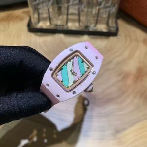 นาฬิกาข้อมือเซรามิกสไตล์สปอร์ตสีชมพูคุณภาพสูงรุ่นใหม่ขายดีสำหรับผู้หญิง - Product Image 4