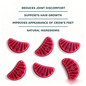 Anti-Aging-Vorteile für Haut, Nägel, Haare, Kollagen zur Hautaufhellung, Gummibärchen-Nahrungsergänzungsmittel, Glutathion-Aufhellungs-Gummis - Product Image 3