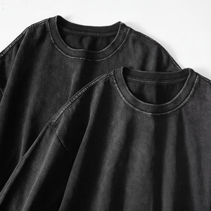 Personalized Custom Men Drop Shoulder Heavyweight Blank Cotton Acid Wash Breathable High Quality <b>Oversized</b> Vintage T-<b>shirts</b> - Product Image 1