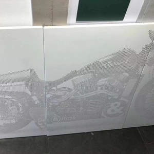 ฉากกั้นห้องแบบวินเทจ แผ่นผนังอะลูมิเนียมตกแต่งภายใน ผนังกระจก ดัด เชื่อม ตัด ทำความสะอาดง่าย น้ำหนักเบา ทนไฟ - Product Image 4