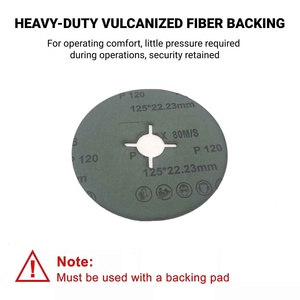 Disques en fibre de résine céramique pure en gros 6" 7" x 7/8" Grains 24/36/40/50 à trous croisés pour acier inoxydable et acier au carbone Fabricant OEM - Product Image 5