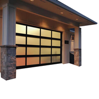 Porte de garage en verre moderne de haute qualité, ouvre-porte automatique à télécommande pour usage résidentiel