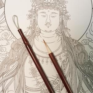 Pinceau <span class=keywords><strong>de</strong></span> calligraphie classique en poils <span class=keywords><strong>de</strong></span> loup <span class=keywords><strong>de</strong></span> haute qualité, fait main, double structure <span class=keywords><strong>de</strong></span> poils, élasticité supérieure [Pinceau violet Lingfeng] Délicat - Product Image 6