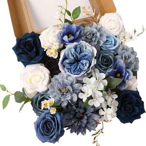 Bunga sutra buatan realistis karangan bunga pernikahan hiasan tengah meja pesta pernikahan Dekorasi Rumah & luar ruangan Hari Ibu - Product Image 1