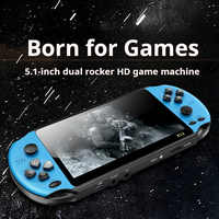X514 2022 Hot Portable X12 Consoles de jeux vidéo rétro classiques 5.1 pouces Hd Display Lecteurs de jeux portables