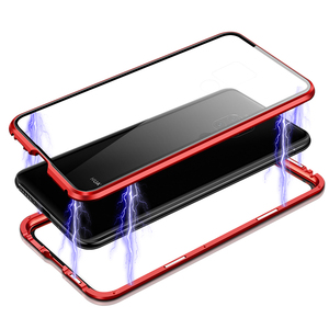 Étui de téléphone magnétique en métal et verre pour <span class=keywords><strong>Huawei</strong></span> Mate 20, pare-chocs en verre trempé, <span class=keywords><strong>coque</strong></span> rigide, étui en verre double face - Product Image 3
