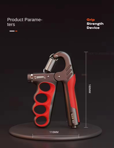 ที่บีบมือแบบปรับได้ระดับมืออาชีพ 5-60 กก. ทำจากเหล็กสปริง พกพาสะดวก อุปกรณ์ฝึกกล้ามเนื้อแขนสำหรับผู้ชายและผู้หญิง สำหรับการฝึกซ้อมในยิมและการออกกำลังกาย - Product Image 1
