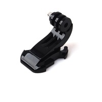 Pour caméra sportive DJI, accessoires GoPro, base en forme de J, fixation sur casque, base fixe avec connexion rapide par boucle de sangle de poitrine
