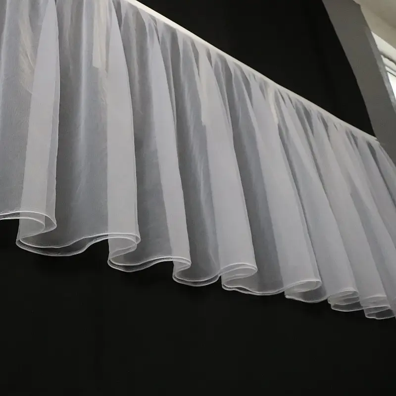 Bruiloft Rekwisieten Plafond Garen Bruidssluier Podium Wolk Top Garen Decoratie Zwitserse Netgaren Hotel Top Doek Bruiloft Decoratie