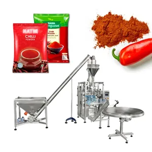Full automatic food nutmeg turmeric dry red chilli powder packing packaging machine