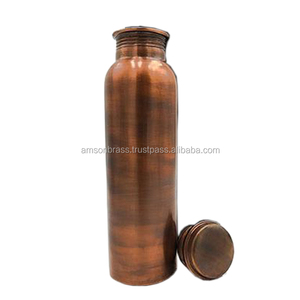 Metal Copper <b>Bottle</b> High Quality Metal Copper <b>Bottle</b> High Quality Copper <b>Bottle</b> for Health Benefit Flower Printed - Product Image 6