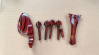 Customized Available High Grade Violin Parts Accessories Set with Pegs Tailpiece and Chin Rest