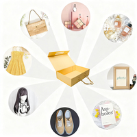 Boîte cadeau de luxe personnalisée en gros, boîte en carton rigide pliable magnétique, grande boîte pour vêtements, perruques, extensions de cheveux