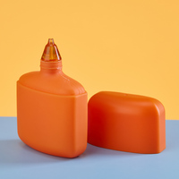 Vente en gros de flacons de crème solaire personnalisés de 50 ml, flacon de crème solaire en plastique pour l'emballage de fond de teint liquide, cosmétiques