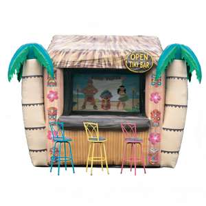 Tente de bar gonflable personnalisée en forme de <span class=keywords><strong>palmier</strong></span>, bar Tiki gonflable pour carnaval - Product Image 1