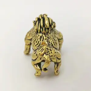 High Quality Retro Ethnic Style Small Brass Wild Boar Incense Decoration Ornaments Crafts