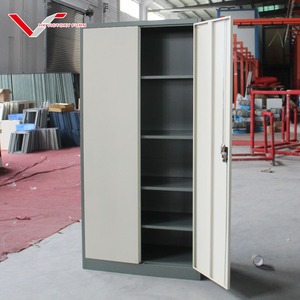 Meuble de classement commercial en gros, armoire de bureau métallique à 2 portes battantes en acier avec 4 étagères - Product Image 2