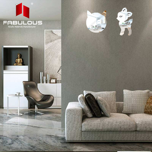 <span class=keywords><strong>Specchio</strong></span> appeso A Forma di Gatto Parete <span class=keywords><strong>Specchio</strong></span> Decorativo Moderno Design Nursery Decorazione Della Parete di Arte - Product Image 1