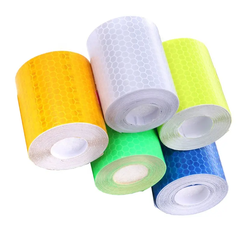5cm*3m High Visibility Car Body Honeycomb Styling Reflective Tapes Film Sticker Safety Ribbon Decals