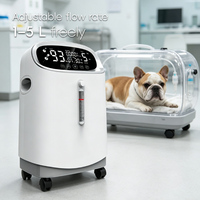 Concentrateur d'oxygène mobile pour animaux de compagnie BLUEWORTH V-Y501W, chien, chat, grand écran, boutons tactiles, génération d'oxygène 2 en 1, atomisation
