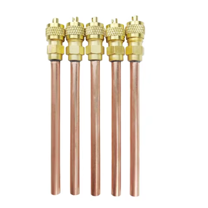 Vanne d'accès manuelle en cuivre 1/4 pour climatiseur, outil de réparation d'appareils électroménagers en laiton pour la réfrigération et le chargement de climatisation - Product Image 5