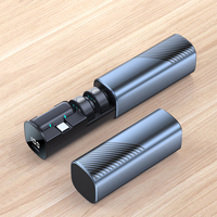 Microphone numérique magnétique sans fil, micro-cravate à condensateur, réduction du bruit, lumières LED, C pour iPhone/Android, utilisation vidéo