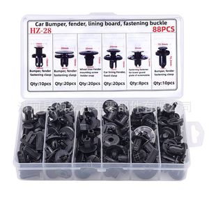 Hz-28 Car Bumper Fender <b>Clips</b> 88pcs Universal Fastening <b>Buckles</b> For Automotive Repair - Product Image 1
