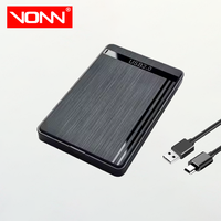 VONN Casing Hard Drive Eksternal Plastik Murah Populer 2.5 Inch, Mendukung HDD SSD 9.5mm UASP SATA ke USB 2.0