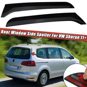 Par de Alerones Laterales Negros Brillantes para Ventana Trasera, Compatibles con VW Sharan 2011 2012 2013 2014 2015 2016 17 en adelante - Product Image 1