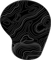 Tapis de souris repose-poignets ergonomique personnalisé, conception de massage repose-poignets, tapis de clavier anti-douleur avec gel en silicone