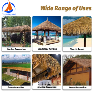 Canada nhựa những gì Nylon paglia cuộc sống các vật liệu hình nón thatching sintetica de nhận được Hawaii tấm vườn sử dụng mái rơm - Product Image 6