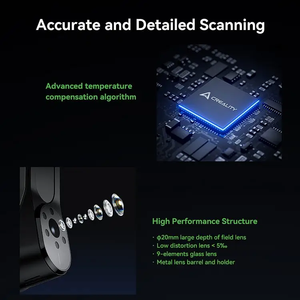 Scanner 3D Creality Raptor, laser bleu 22+7 lignes + NIR, haute précision 0,02 mm, sans marqueur, numérisation rapide 60 ips, couleur intégrale - Product Image 6
