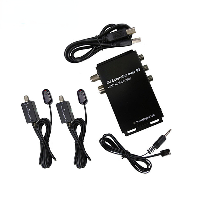 RF201 TV Modulator Adjustable Support PAL NTSC AV to RF Converter for Set Top Boxes