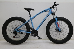 Vélo <span class=keywords><strong>de</strong></span> montagne tout-terrain en acier et alliage, cadre OEM, suspension intégrale, chaîne fluide, conduite rapide, Fat Bike - Product Image 4