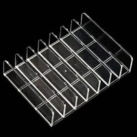 Support de CD/DVD en acrylique transparent, rangement pour CD, peut contenir jusqu'à 14 étuis de CD standard pour le rangement sur étagère multimédia